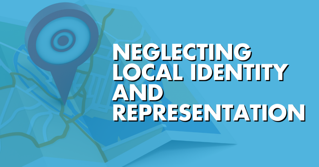 Neglecting Local Identity and Representation